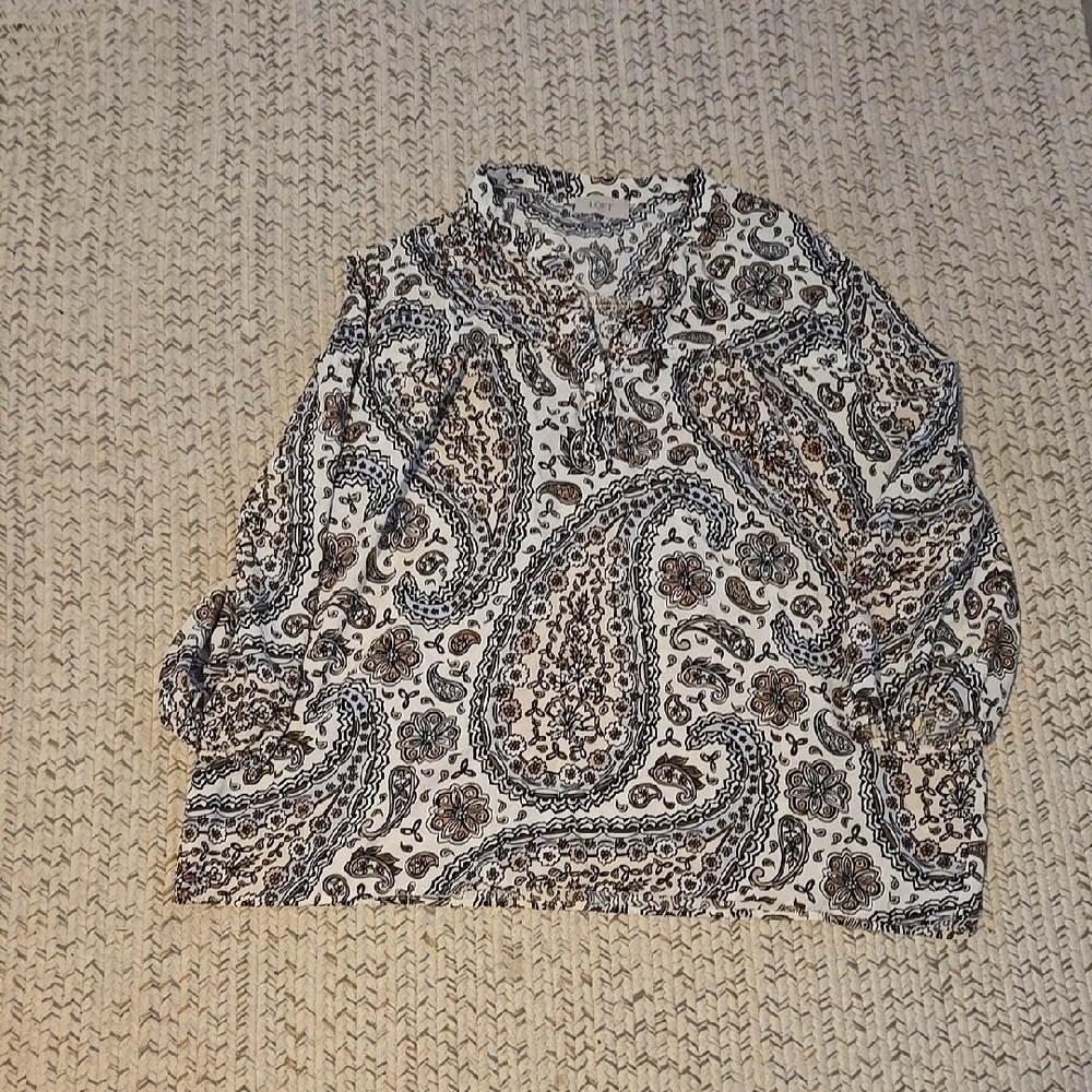 Loft Paisley Print Blouse